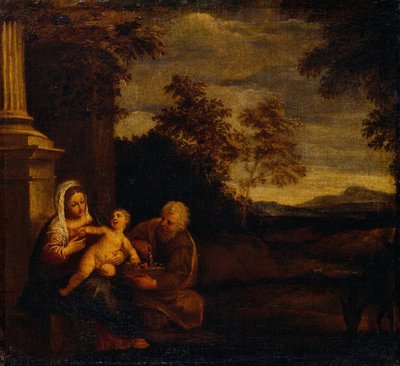 Riposo durante la fuga da Pier Francesco Mola
